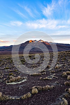 Dramatic landscapes of the mountains of the Cordillera de Lipez, in Sur Lipez Province, Potosi department, Bolivia