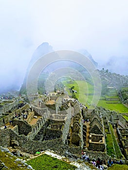 Dramatic Machu Picchu in the Clouds