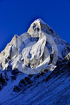 Dramatic Mount Shivling (6543 meters) in the