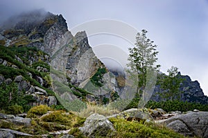 Dramatic mountain landscape