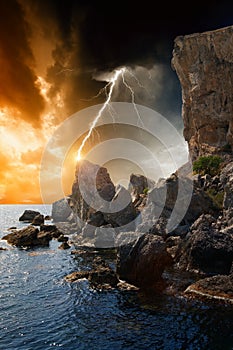 Dramatic nature background