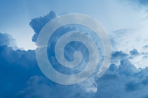 Dramatic nature sky with storm cloud