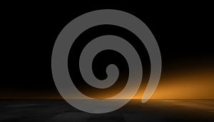 Dramatic Orange Glow on Dark Textured Surface