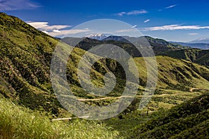 Dramatic overlook of the San Bernadino Mountains