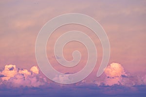 Dramatic red evening sky