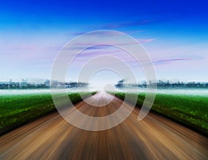 Dramatic road to success landscape abstraction background