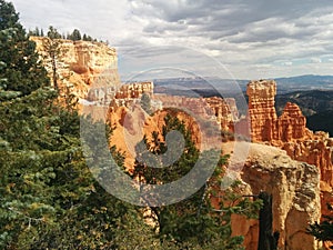 Dramatic rock formations at Bryce Canyon National Park