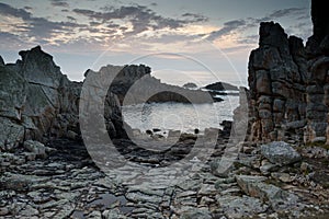 Dramatic rocky coastline