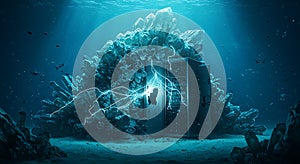 Submerged server draws power from giant crystals