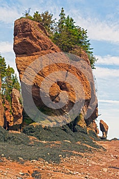 Dramatic Sea Stack at Low Tide