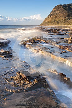 Dramatic seascape Dudley Beach - Newcastle NSW Australia