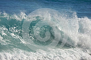 Dramatic Shorebreak Wave