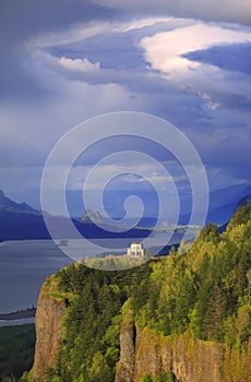 Dramatic skies on the Columbia Gorge OR.