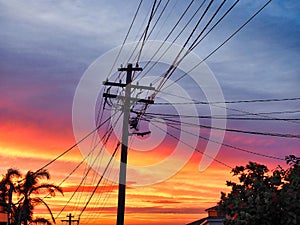 Dramatic Sky as Dawn Emerges to Sunrise