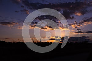 Dramatic sky with clouds