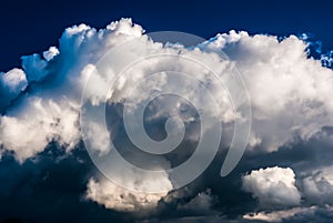 Dramatic sky and clouds at sunset