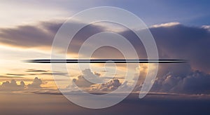 Dramatic Sky Cloudscape Sunset Clouds, Weather Background