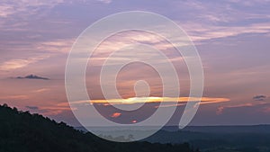 Dramatic sky in evening time beautiful color for nature background