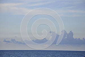 Dramatic Sky from Miami Beach in Florida USA