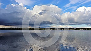 Dramatic sky over the Lule River