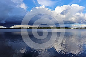 Dramatic sky over the Lule River