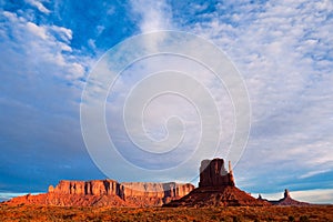 Dramatic Sky over Monument Valley