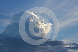 Dramatic sky with stormy clouds