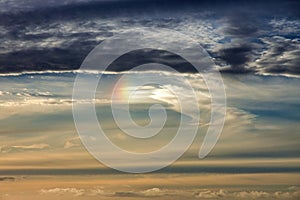 Dramatic sky at sunset on Maui.