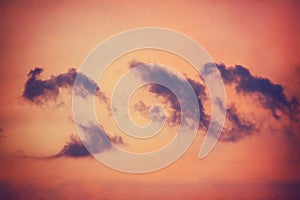 Dramatic sky at sunset