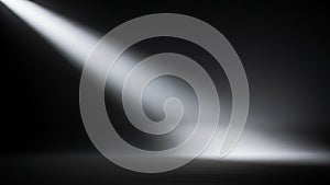 Dramatic Spotlight Beam on a Dark Stage Floor image