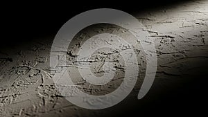 Dramatic Spotlight on Rough Concrete Texture