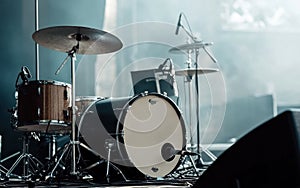 Dramatic Stage Lighting on Drum Kit