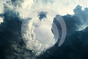 Dramatic Storm Clouds Background