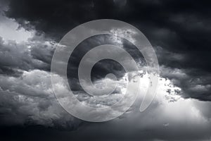 Dramatic Storm Clouds Background