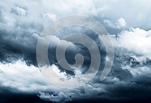 Dramatic Storm Clouds Background