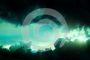 Dramatic Storm Clouds Background