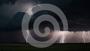 Dramatic stormy sky with dark clouds