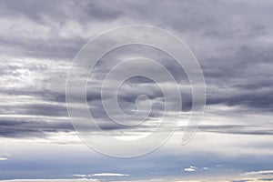 Dramatic stratosphere weather sky before rainy storm background