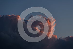 Dramatic sunset clouds.