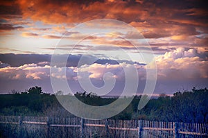 Cape cod national seashore sunset new england