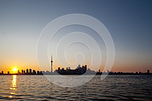 Dramatic sunset, Toronto, Canada