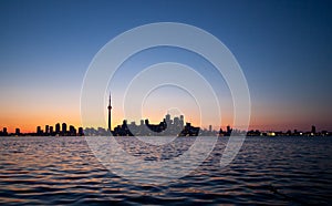 Dramatic sunset, Toronto, Canada