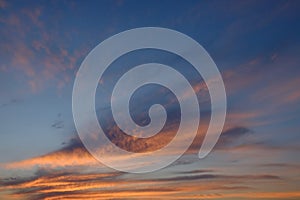 Dramatic twillight sky