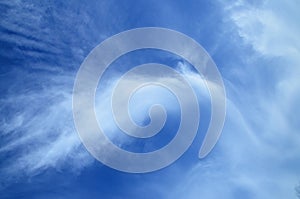 Dramatic view of cirrus clouds