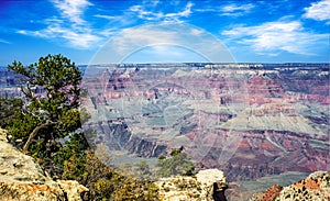 Dramatic view of the Grand Canyon South Rim