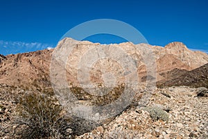 Dramatic View of Marble Mountains in The Mojave Desert