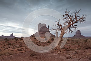 Dramatic View of Monument Valley