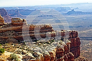 Dramatic vista overlooking Valley of the Gods