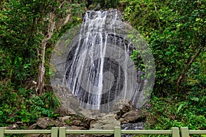 La Coca Waterfall in El Yunque Forest