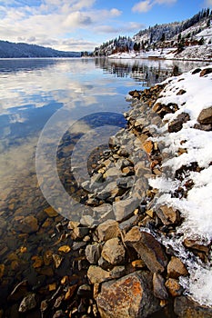 Dramatic winter scenic.